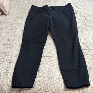 Kut from the Kloth Black Mid-Rise Denim Camo straight-leg Pants